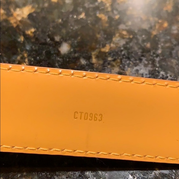 Louis Vuitton Yellow Epi Belt - Picture 5 of 7